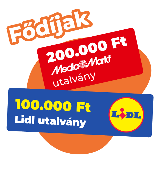 Értékes fődíjak a játék végén!